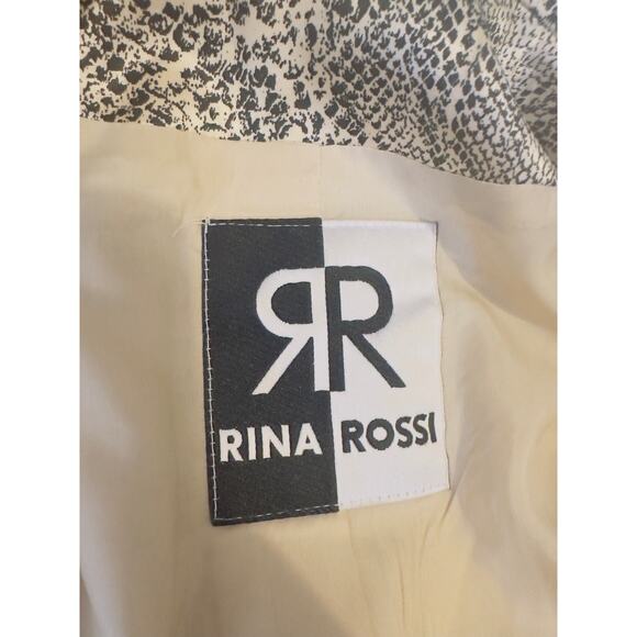 Vintage Rina Rossi Python Snake Print Satin Mini Skirt Size 6 Made in USA Y2K - Picture 6 of 10